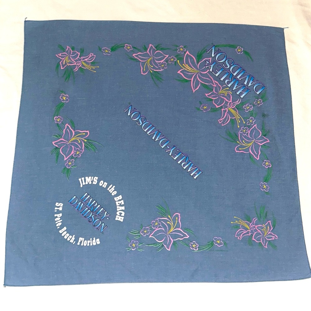 Vintage Harley‑Davidson Jim’s on the Beach St Pete Bandana